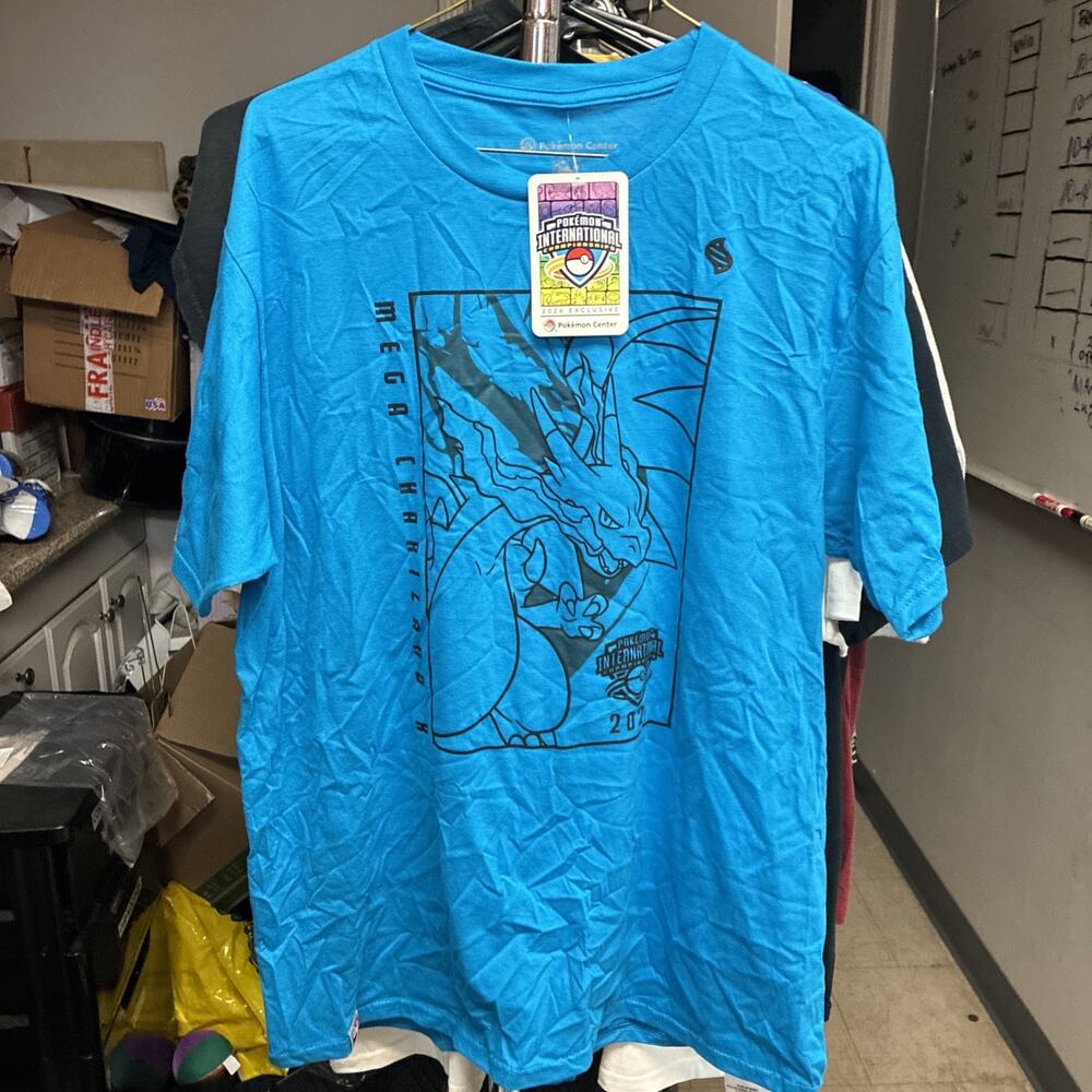 Pokémon International Championships 2026 Exclusive Charizard Shirt Size Large
